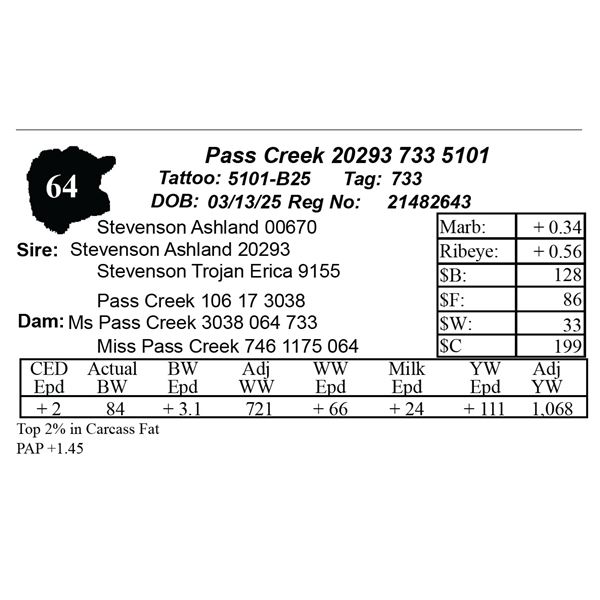 Pass Creek 20293 733 5101