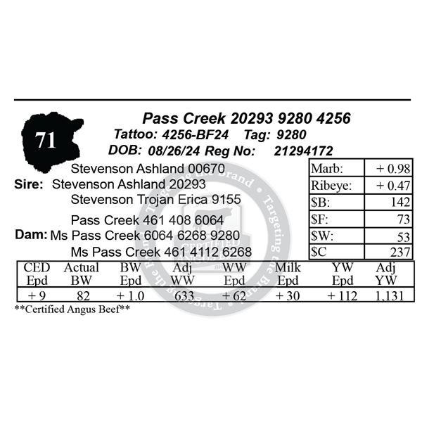 Pass Creek 20293 9280 4256