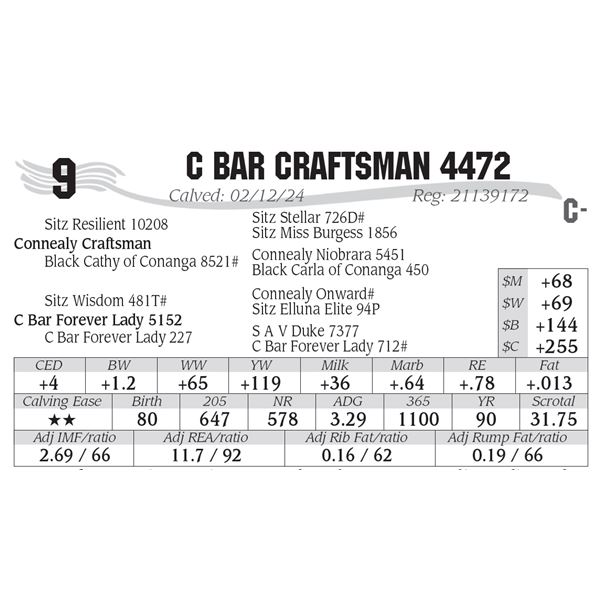 C Bar Craftsman 4472