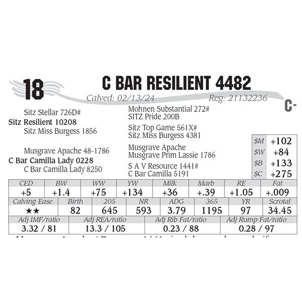 C Bar Resilient 4482