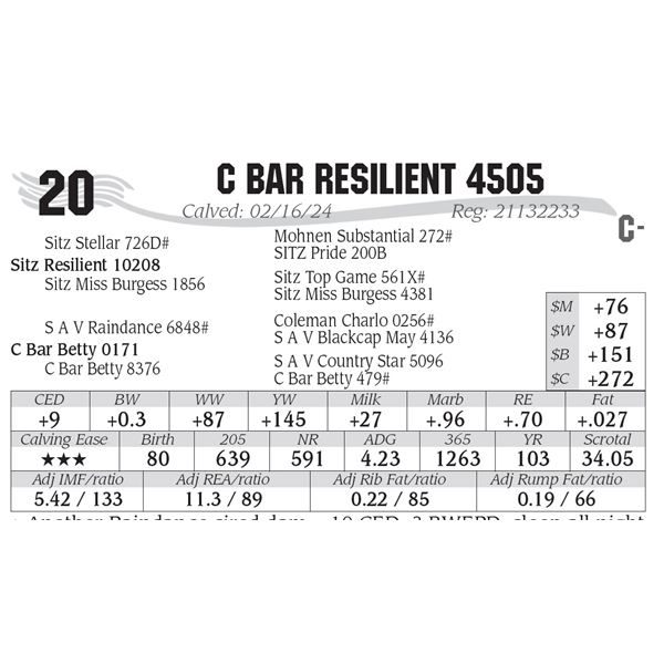 C Bar Resilient 4505