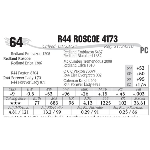 R44 Roscoe 4173