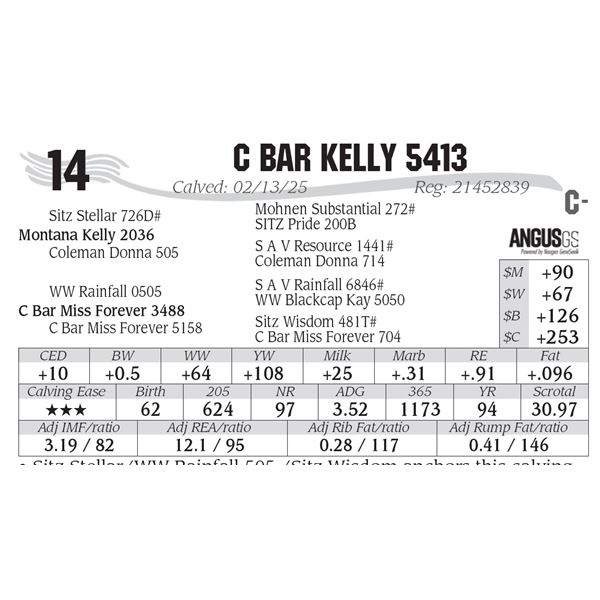C Bar Kelly 5413