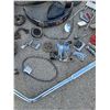 Image 5 : *** Motorcycle Chassis & Parts: Sissy Bar, Tank. Tires, Exhaust, Mirrors, Fenders, Misc - As Is