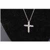 Image 3 : ^ 1.2ct. TW Round Brilliant Cut Moissanite Stones VVS D Color Set in Shape of Cross w/(11) Moissanit