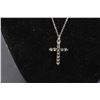 Image 4 : ^ 1.2ct. TW Round Brilliant Cut Moissanite Stones VVS D Color Set in Shape of Cross w/(11) Moissanit