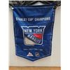Image 2 : (3) Stanley Cup Championship Flags: LA Kings & Anaheim Ducks & New York Rangers  - 23" x 35"