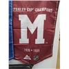 Image 2 : (3) Stanley Cup Championship Flags: Ottawa Senators & Montreal Maroons & New York Rangers  - 23" x 3