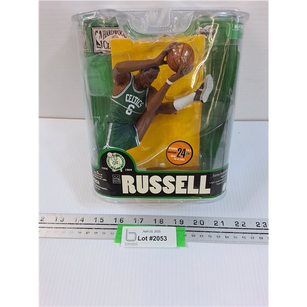 Bill Russel NBA Basketball Figurine - NOS