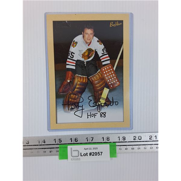 Tony Esposito Upper Deck Over Sized Hockey Trading Card