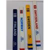 Image 2 : (4) Mini Hockey Sticks - Esso Brand - Finland, Norway, Sweden, Switzerland