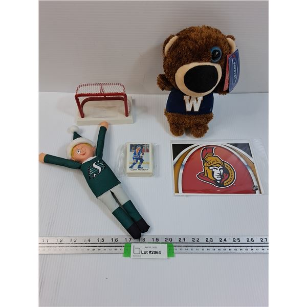 Sports Lot: Saskatchewan Roughriders, OPC Hockey Cards (1987), Ottawa Senators, Misc