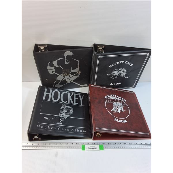 (4) Hockey Trading Card Binders