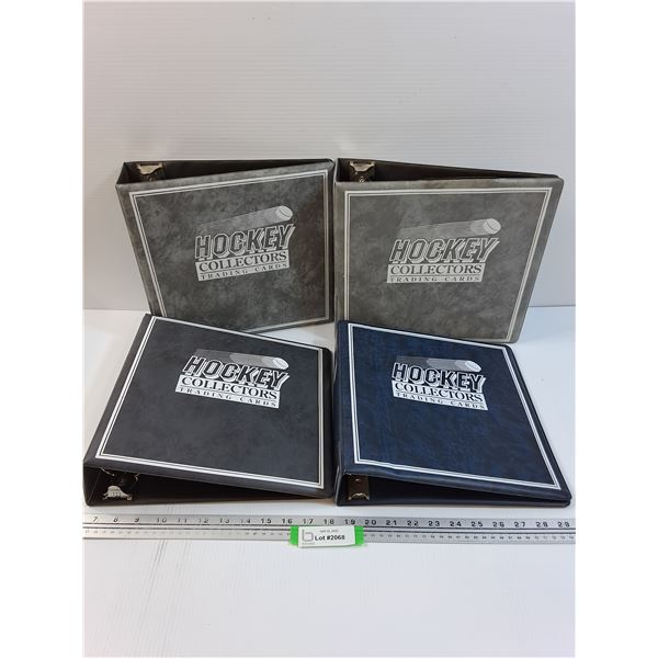 (4) Hockey Trading Card Binders