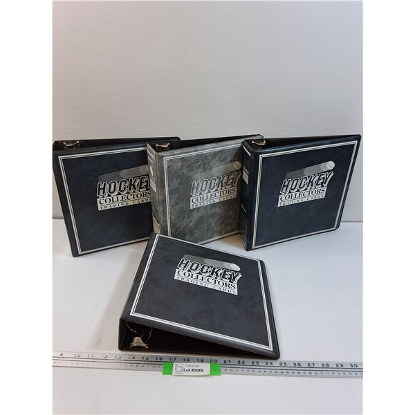 (4) Hockey Trading Card Binders