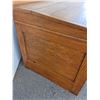 Image 5 : *** Antique Wooden Locking Office Desk - No Key - 59" x 39" x 42" - CANNOT SHIP