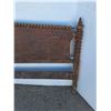 Image 4 : *** Antique Wooden Headboard - Some Wear - 54.5" Wide x 41.5" Tall - CANNOT SHIP