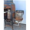 Image 3 : *** Antique Kerosene/Oil Heater w/Glass Canisters - 49" Tall x  25" - CANNOT SHIP, As Is