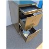 Image 2 : *** Metal Filing Cabinet - Three Drawer - 26" x 20" x 41" - CANNOT SHIP, As Is