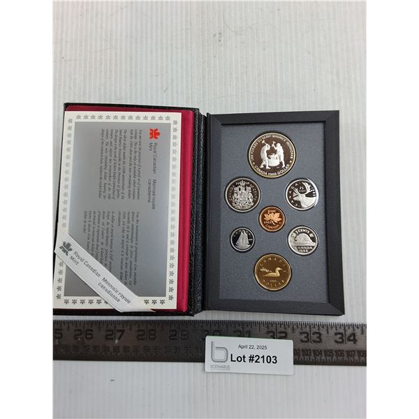 Canadian Mint Book of 1988 Canadian Coins