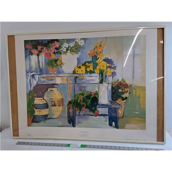 *'The Potting Bench' Framed Painting by Mayte Parsons