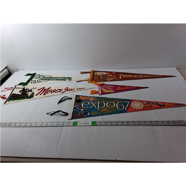 (5) Pennants- Kamloops, Prince Albert, Moose Jaw, Misc.