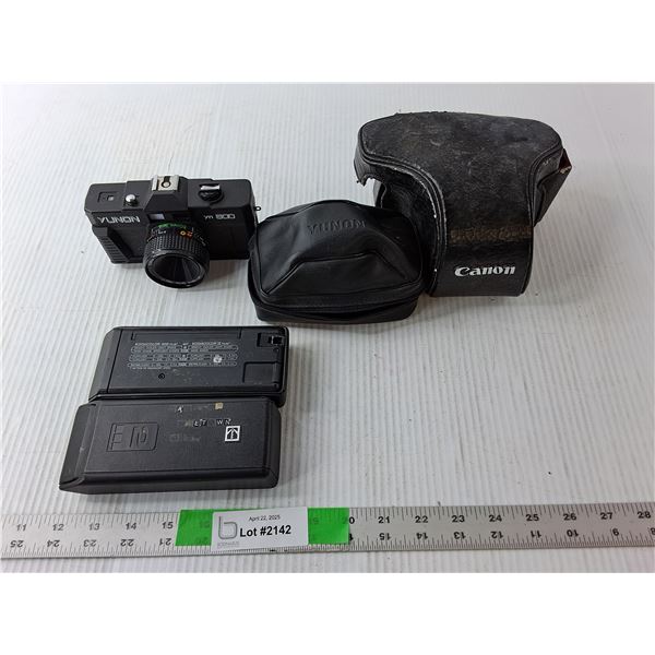 Vintage Yunon Camera- Untested, (2) Camera Covers, (2) Kodak Films