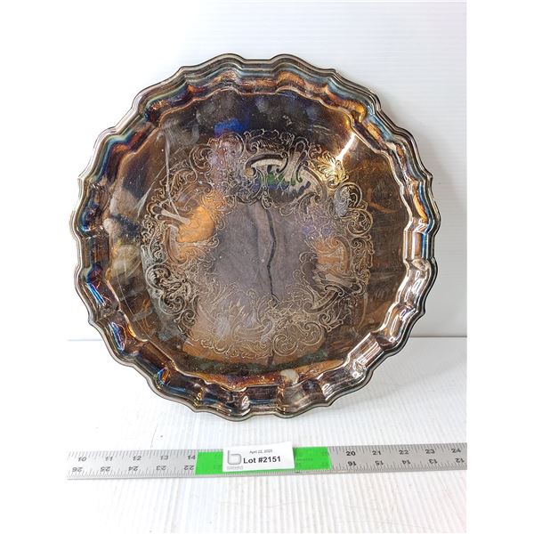 Copper Plated Tray 14"