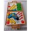 Image 1 : Fisher Price Drill- Powers On & Tool Set with Case