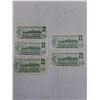 Image 2 : (5) 1973 $1 Canadian Currency Notes