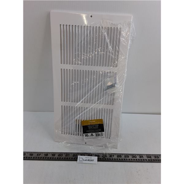 (2) Imperial Louvered White Air Vents 16" x 8"