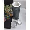 Image 4 : Assorted Plastic Drinking Glasses, Thermos, Bowl
