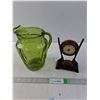Image 1 : Glass Pitcher and a Quartz Golf Clock