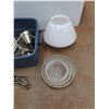 Image 4 : Ceiling Lamp Shades, Lamp Parts, Desk Lamp and Plastic Tote