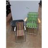 Image 1 : *(2) Folding Chairs and Plastic Tote - Cannot Ship