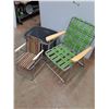 Image 3 : *(2) Folding Chairs and Plastic Tote - Cannot Ship