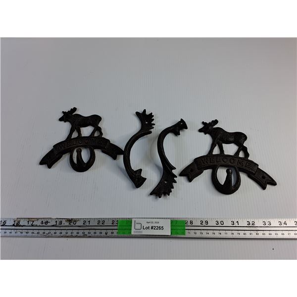 Cast Iron Wall Hooks and Drawer Handles