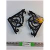 Image 1 : (2) Cast Iron Shelf Brackets - New