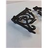 Image 3 : (2) Cast Iron Shelf Brackets - New