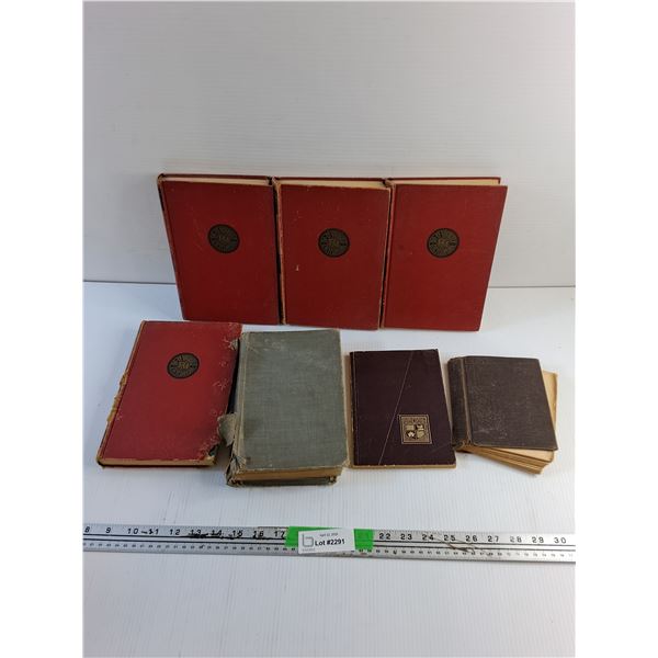 (7) Books - Do It Yourself Encyclopedia, Lambs Tales and Klondike Mike