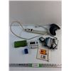 Image 1 : Power Bar, Call Waiting Caller ID System, D Link Router and Misc