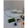 Image 2 : Power Bar, Call Waiting Caller ID System, D Link Router and Misc