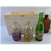 Image 3 : Vintage Pop Beverage Bottles and Plastic Container