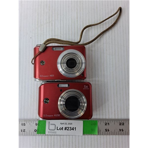 (2) GE DIgital Cameras- A835 & A1250- As Is