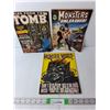 Image 2 : (3) Vintage Magazines/ Comics- Monsters Unleashed, Monster World, Tales from the Tomb