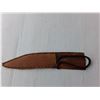 Image 2 : Black Metal Knife with Case 11.75" Long