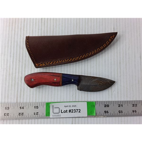 Wood Knife with Case 6.25" Long