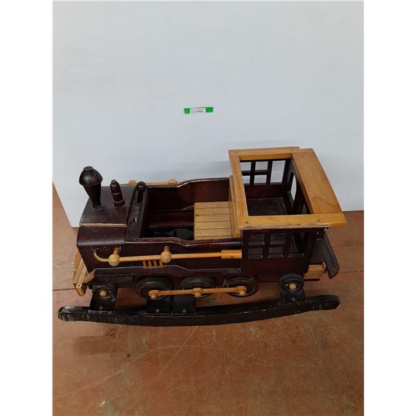 *Child's Wooden Train Rocking Chair, Cannot Ship