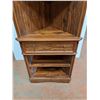 Image 3 : *Wood Corner Bookshelf with Decorative Drawer, Cannot Ship