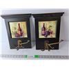 Image 1 : (2) Wooden Wall Wine Themed Coat Hangers